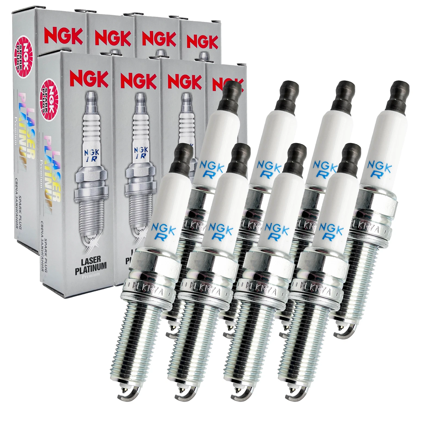8x NGK 4288 PLKR7A Zündkerze für Mercedes C-Klasse Hyundai Smart Maybach