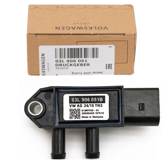 Original VW VAG Abgasdrucksensor 03L906051B – Differenzdrucksensor für DPF