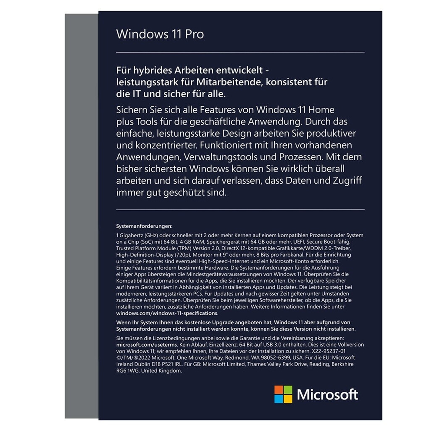 Windows 11 Pro 64-Bit OEM – Original Lizenz DVD mit COA & Aktivierungsschlüssel (Deutsch)